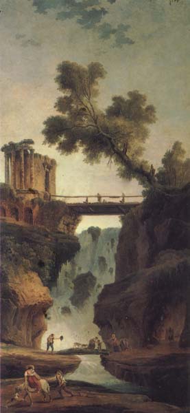 Landscape with Waterfall